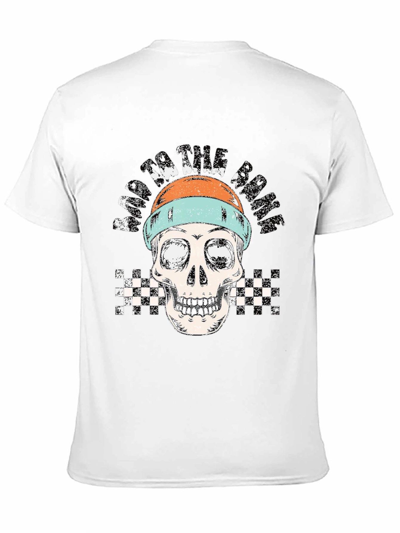 Racing to the Grave Skull Graphic Tee