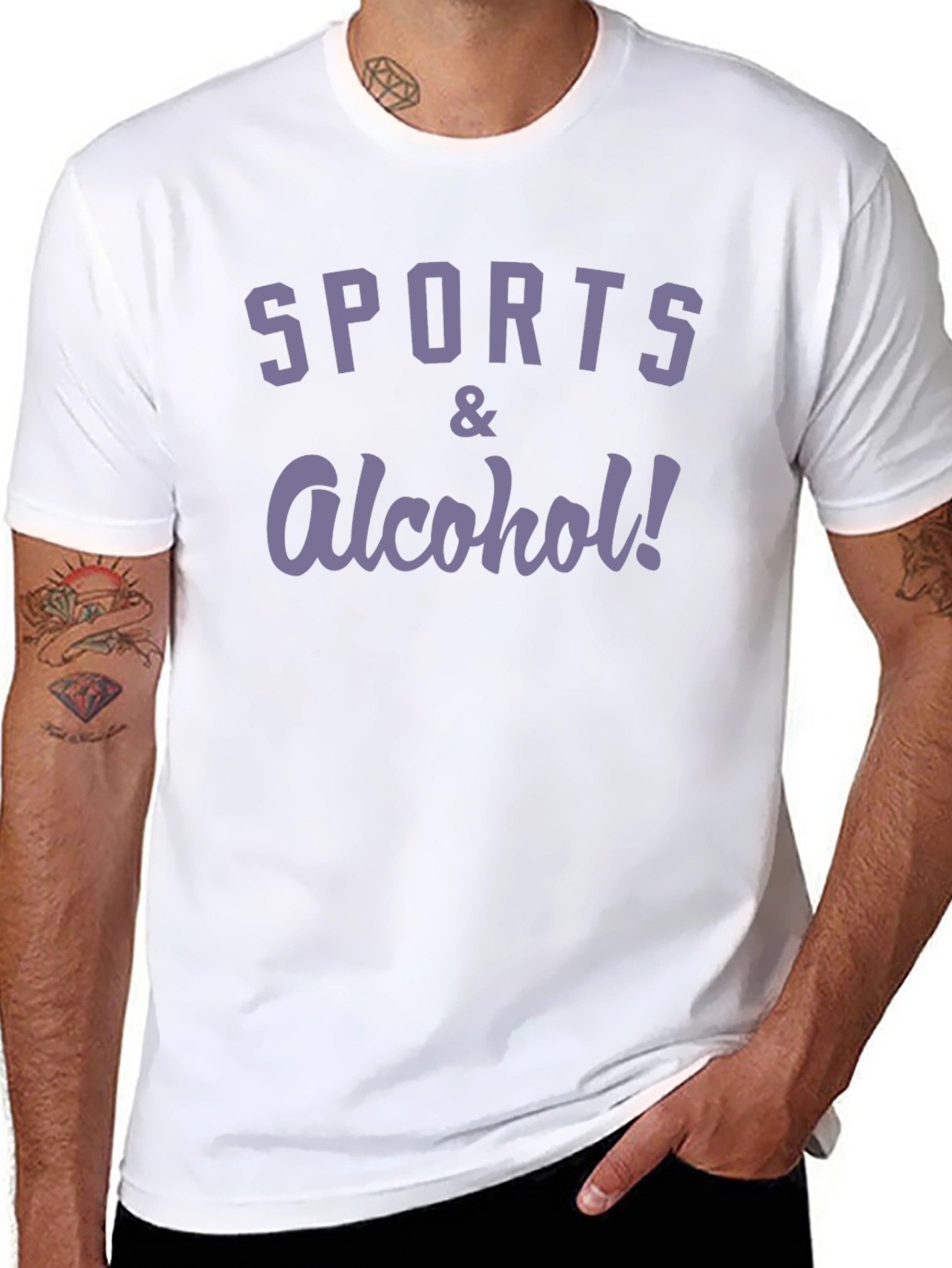 Sports & Alcohol! Graphic T-Shirt - Casual Menswear