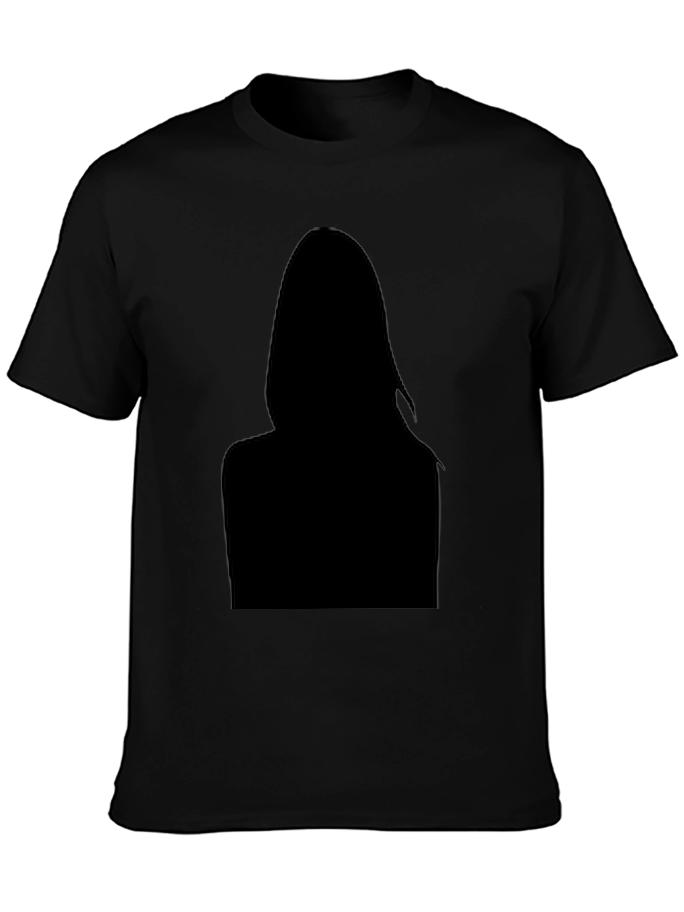Black Silhouette Graphic Tee - Modern Style