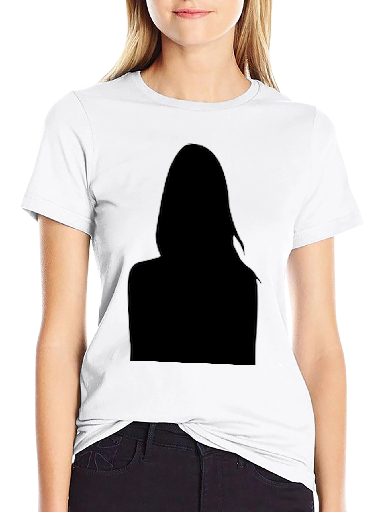 Black Silhouette Graphic Tee - Modern Style