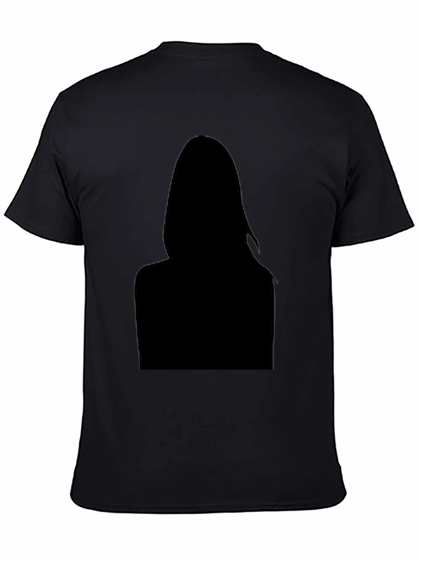 Black Silhouette Graphic Tee - Modern Style