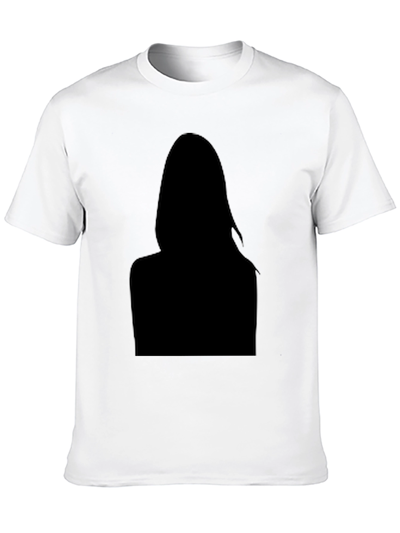 Black Silhouette Graphic Tee - Modern Style