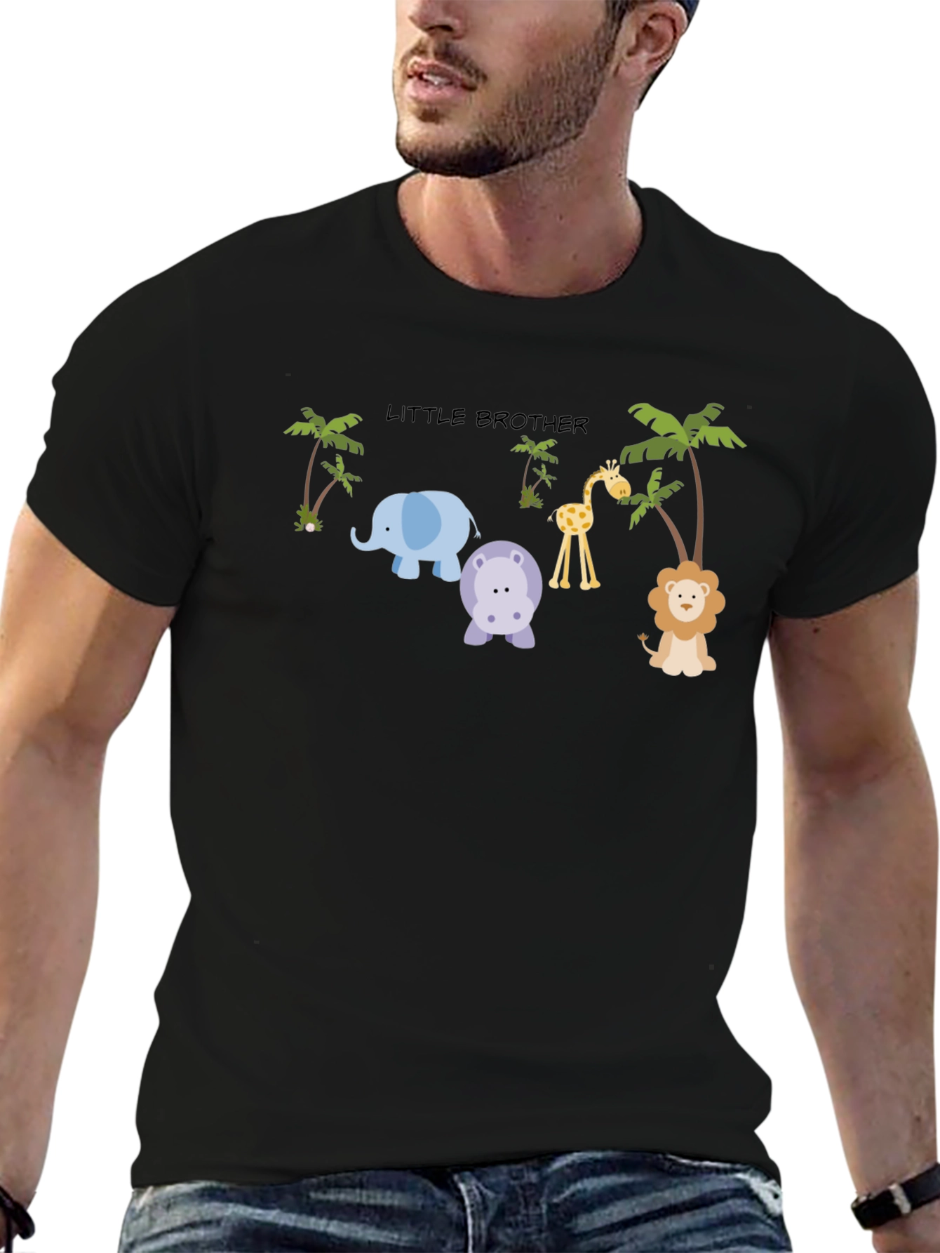 Little Brother Jungle Animals T-Shirt