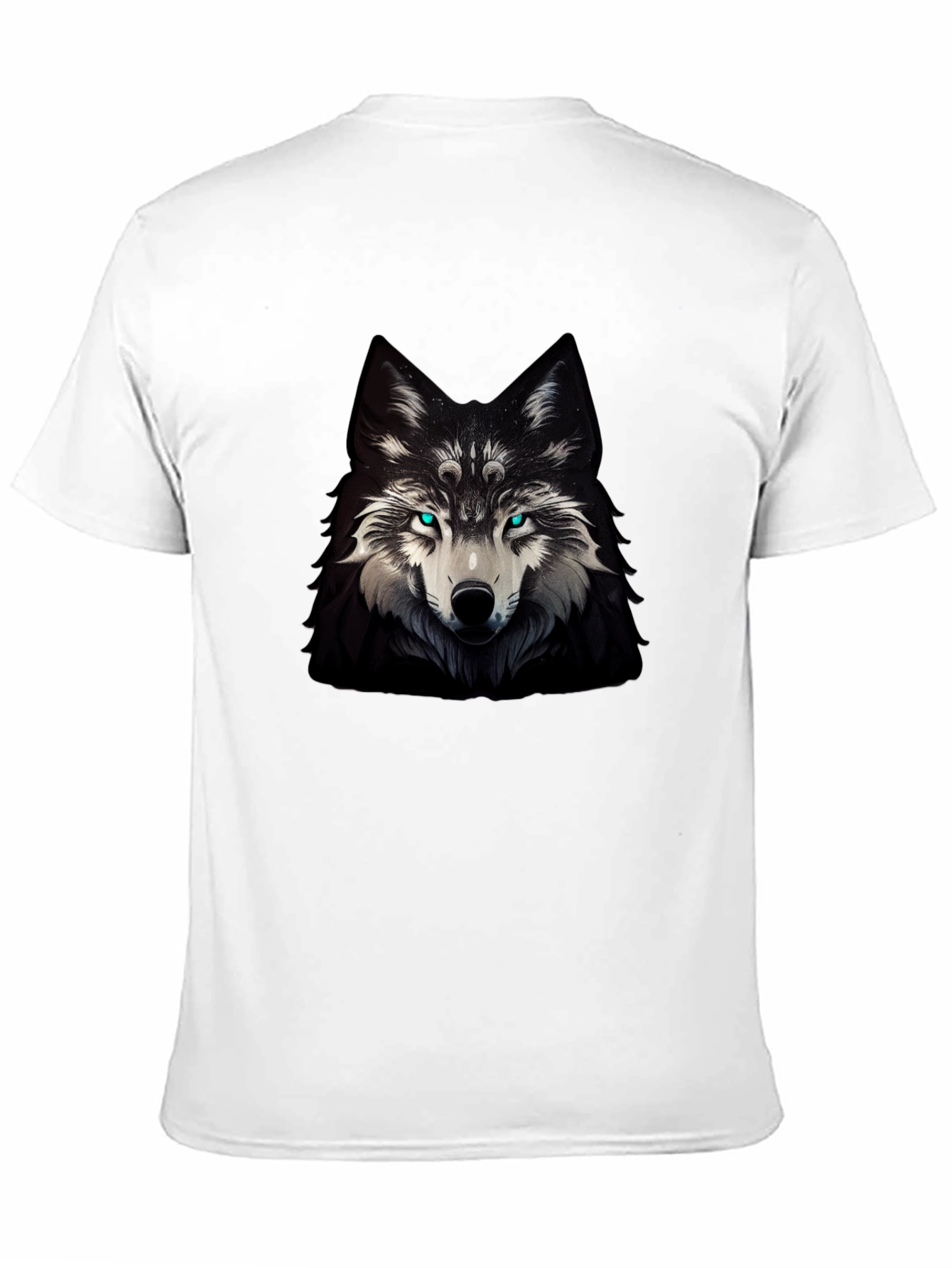 Mystic Wolf Graphic Tee - Mens Black T-Shirt