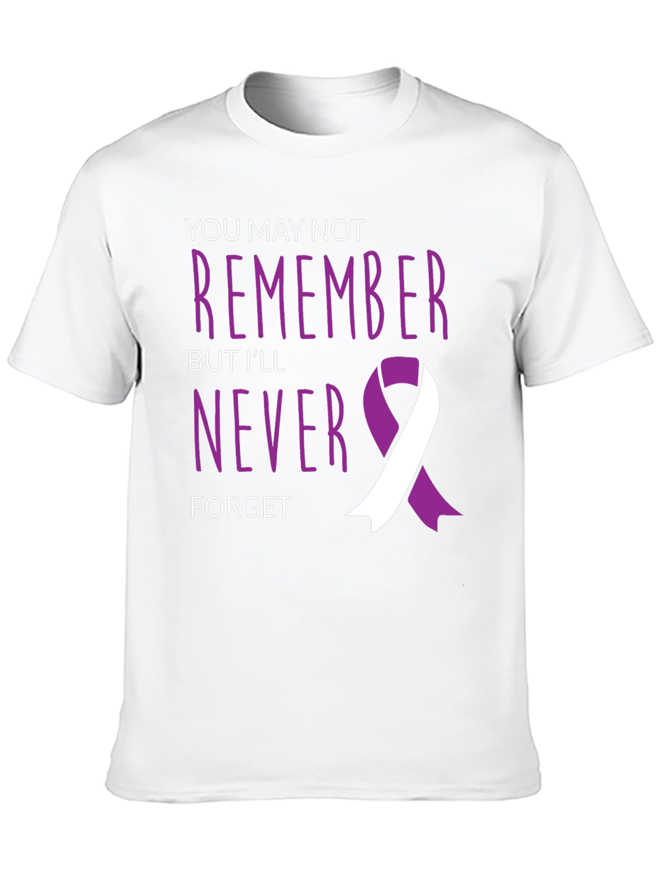 Never Forget Awareness Ribbon Graphic Tee