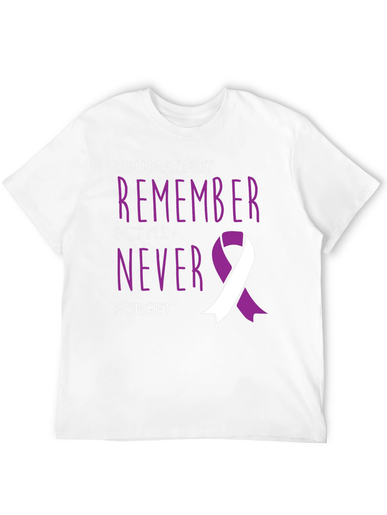 Never Forget Awareness Ribbon Graphic Tee