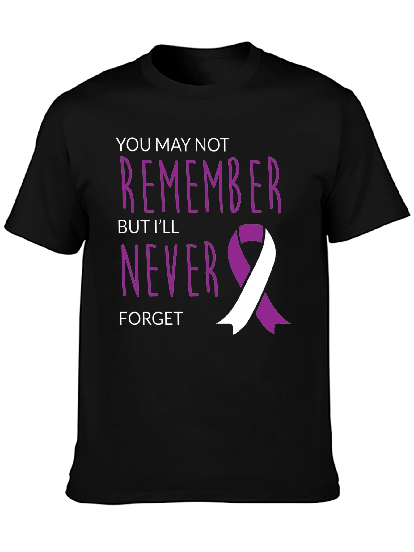 Never Forget Awareness Ribbon Graphic Tee