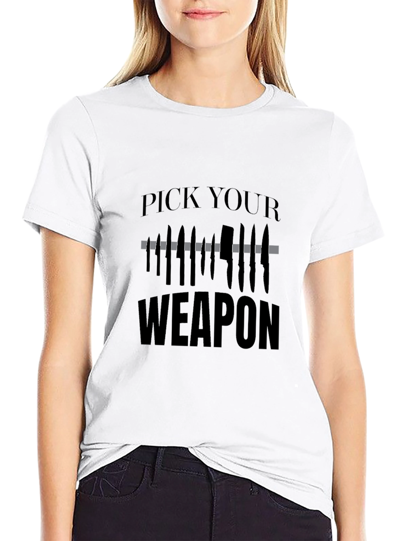 Pick Your Weapon T-Shirt - Edgy Graphic Tee