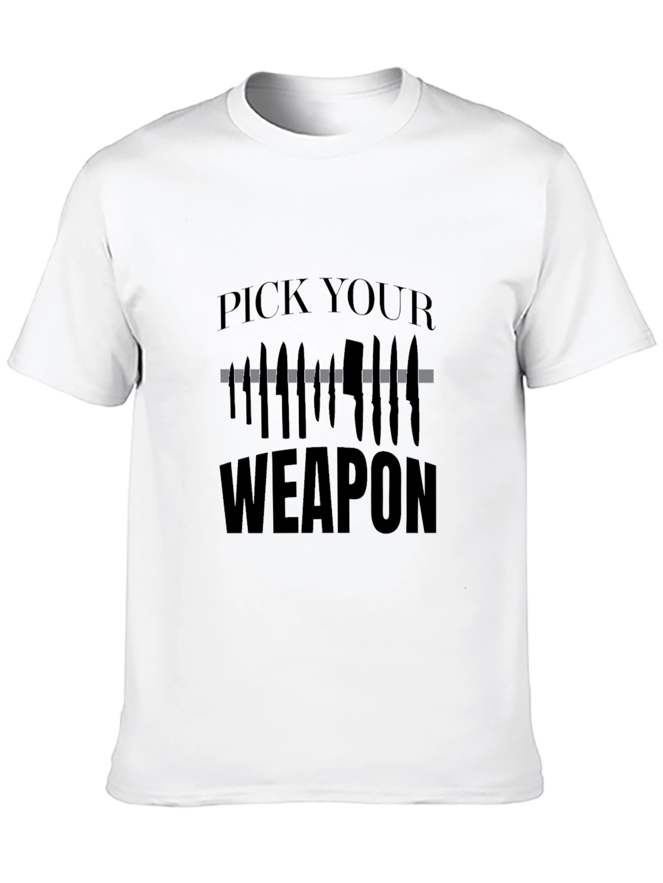 Pick Your Weapon T-Shirt - Edgy Graphic Tee