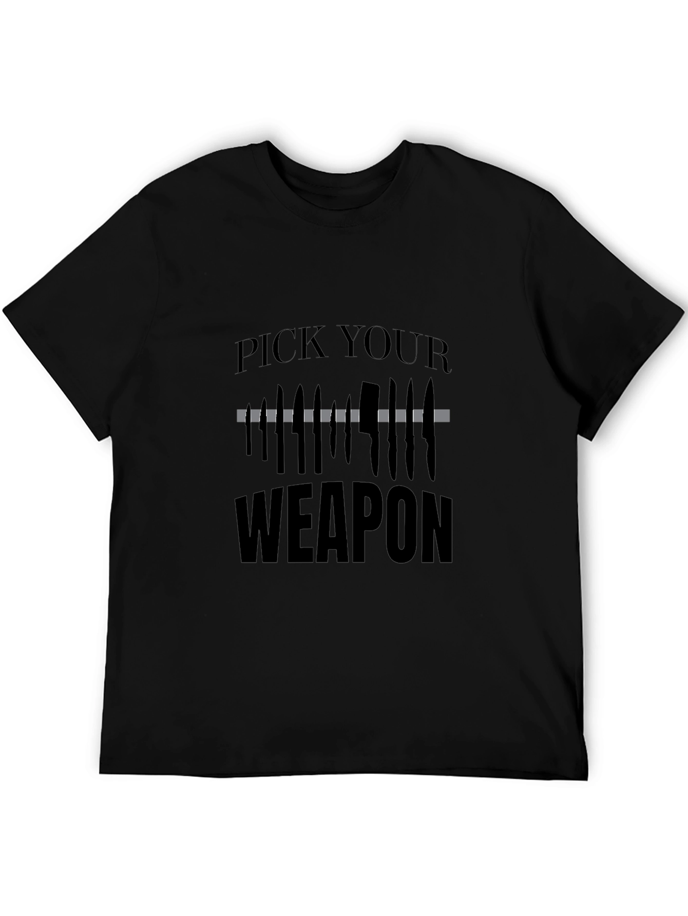 Pick Your Weapon T-Shirt - Edgy Graphic Tee