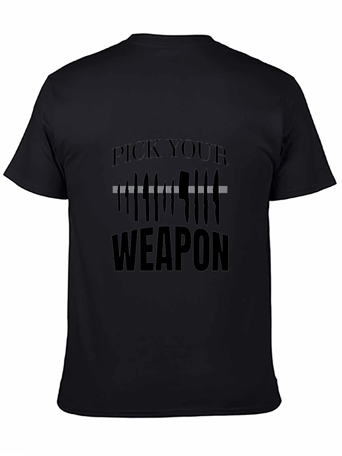 Pick Your Weapon T-Shirt - Edgy Graphic Tee