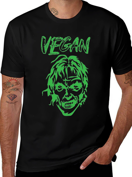 Vegan Zombie Graphic Tee - Black