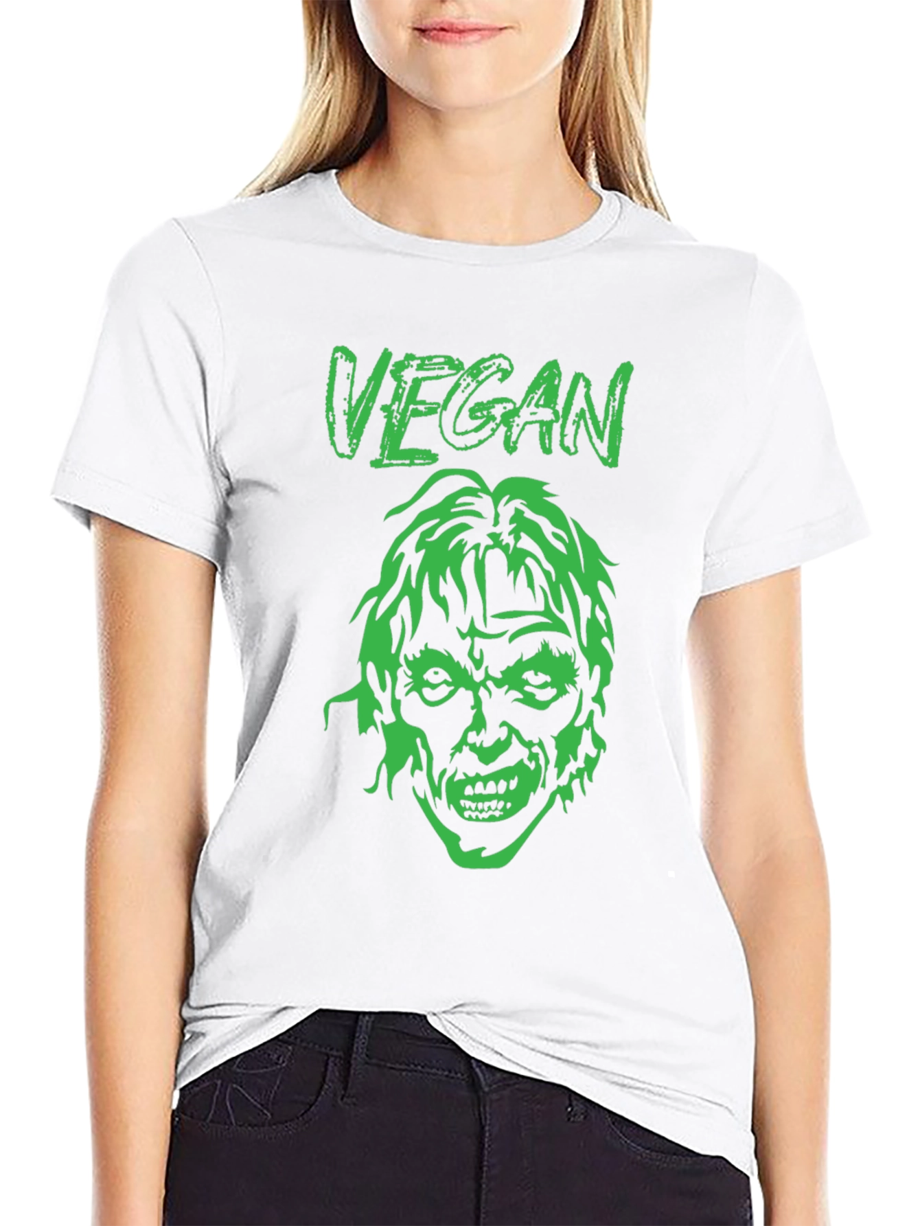 Vegan Zombie Graphic Tee - Black