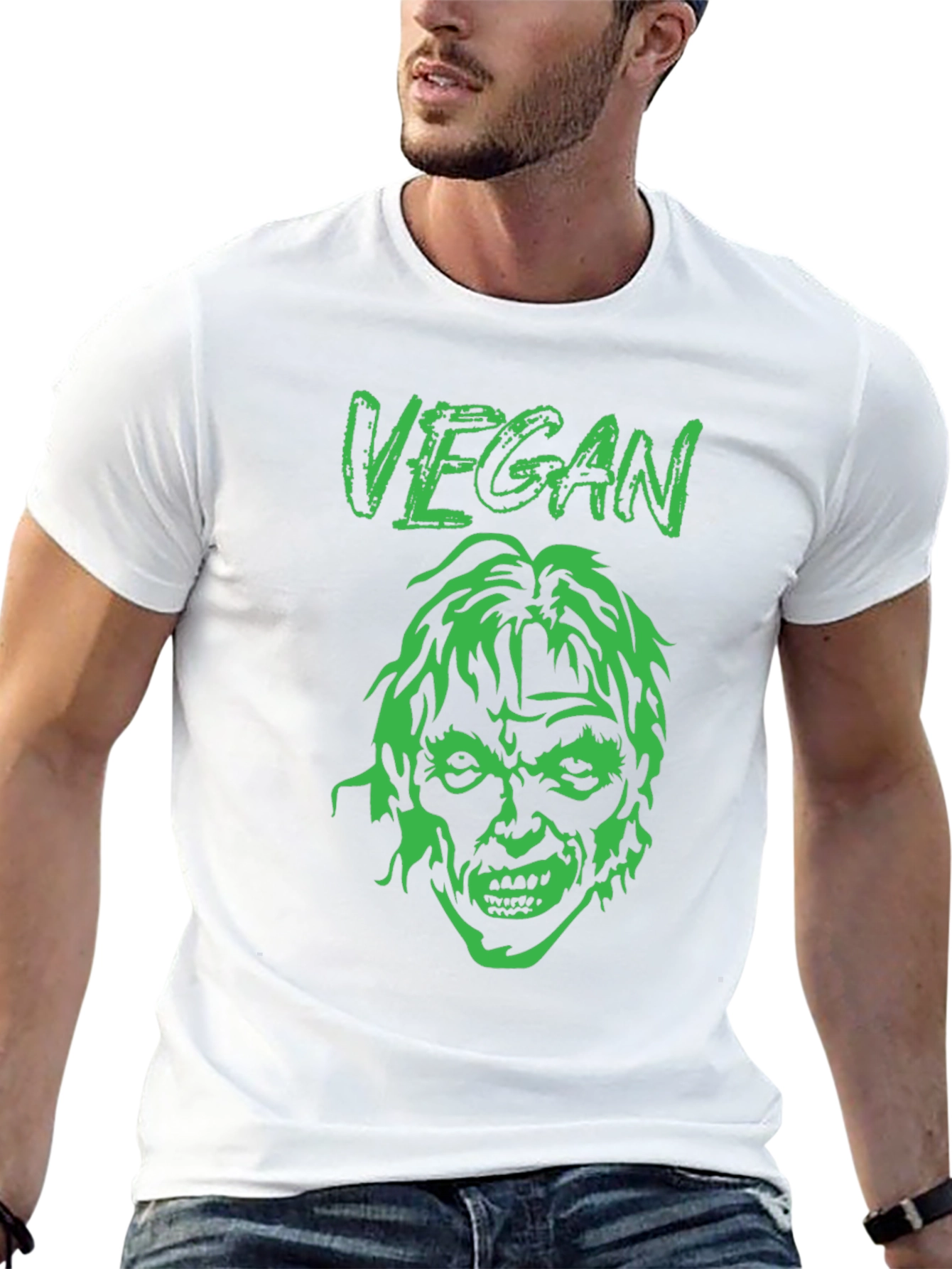 Vegan Zombie Graphic Tee - Black