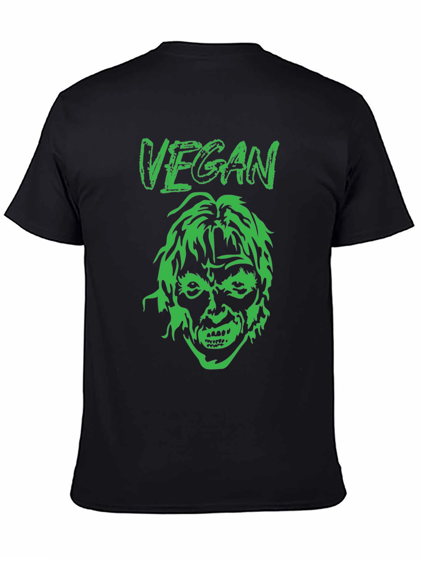 Vegan Zombie Graphic Tee - Black