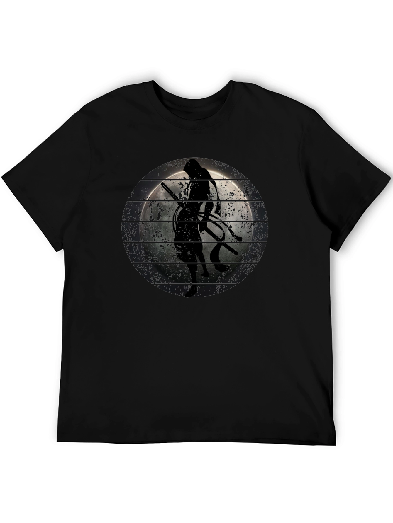 Ninja Silhouette T-Shirt - Moon Graphic Tee