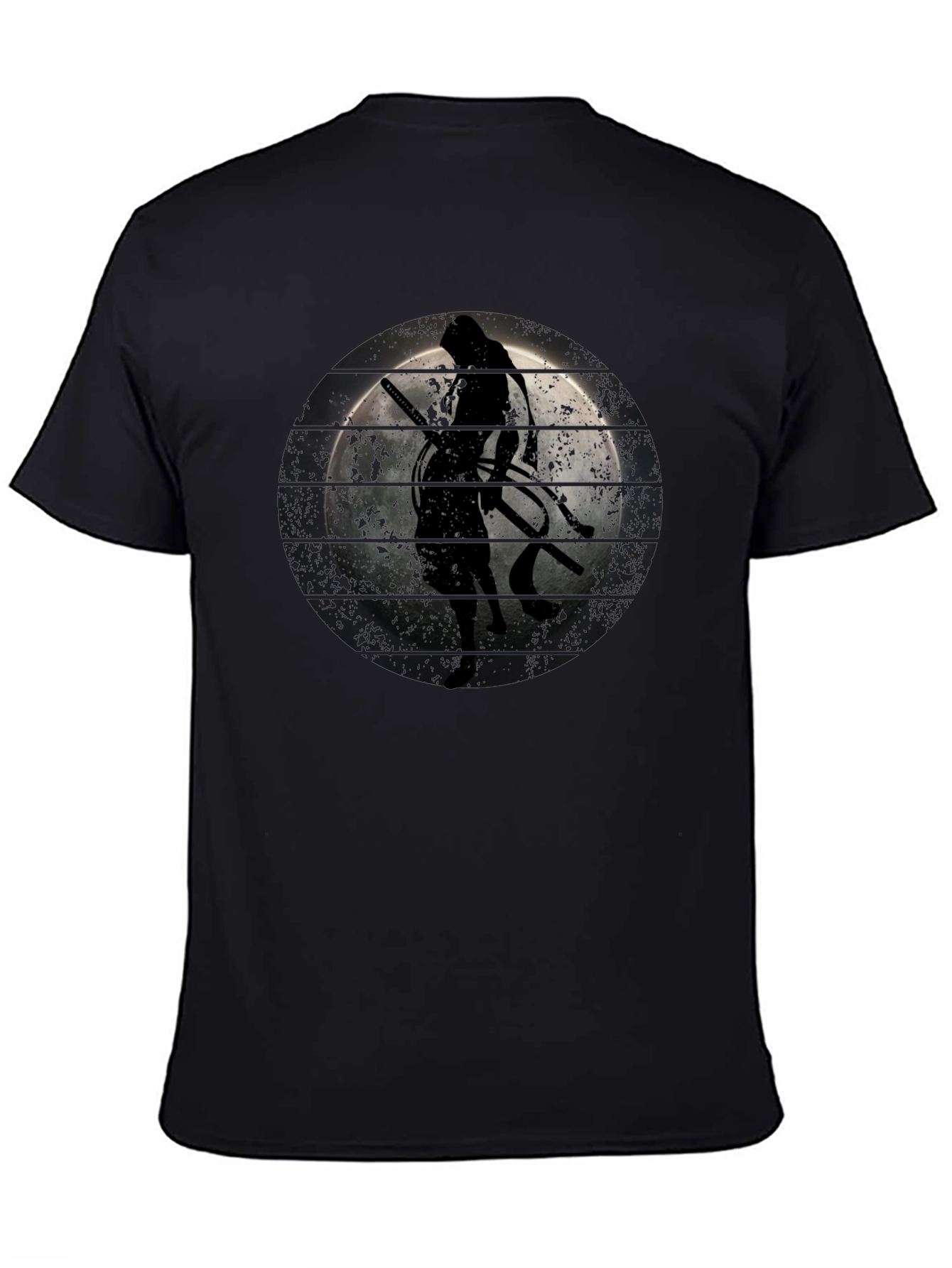 Ninja Silhouette T-Shirt - Moon Graphic Tee