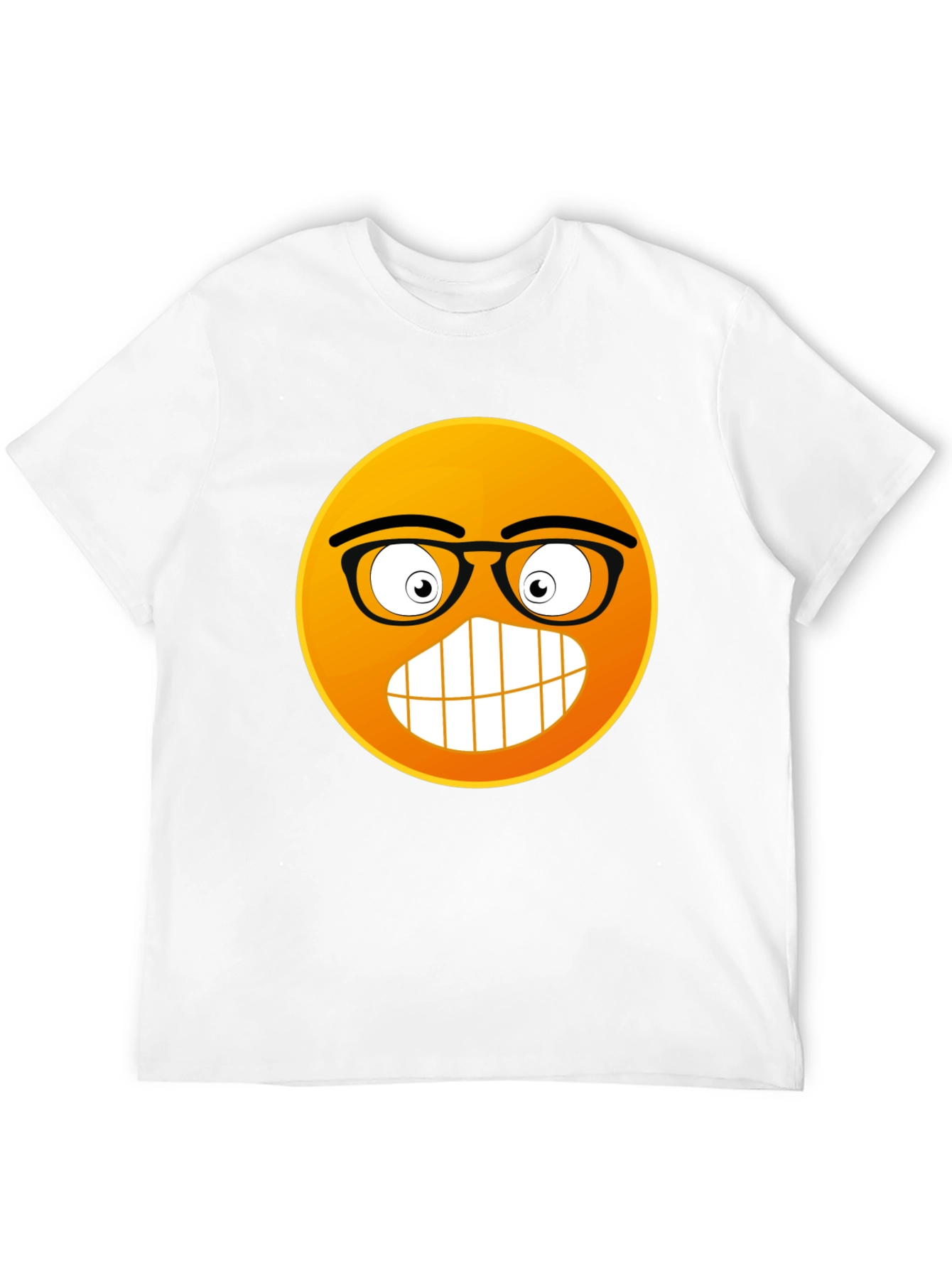 Nerdy Emoji Black T-Shirt: Express Yourself!