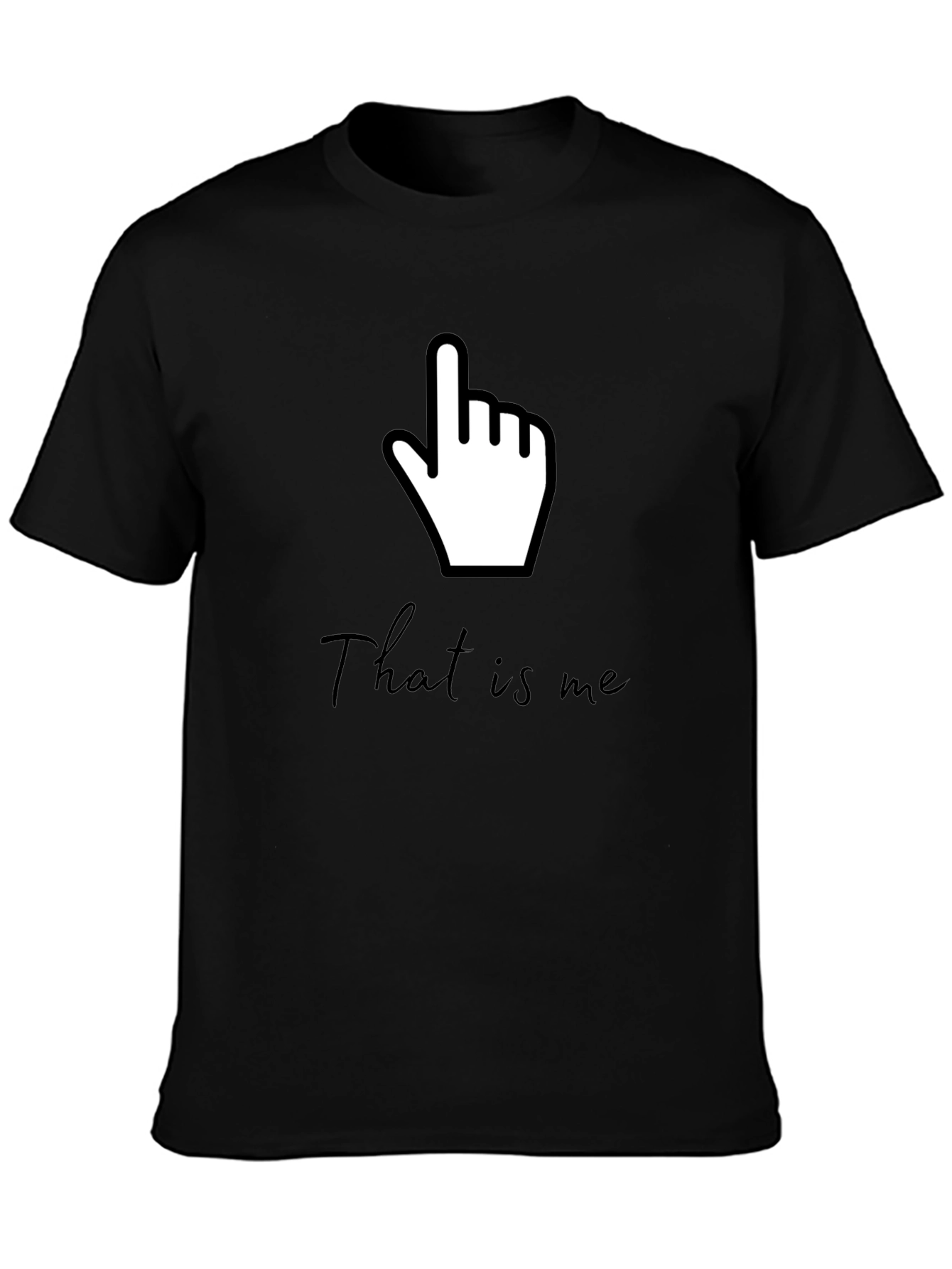 Funny That Is Me Pointing Hand Gesture Graphic Tee