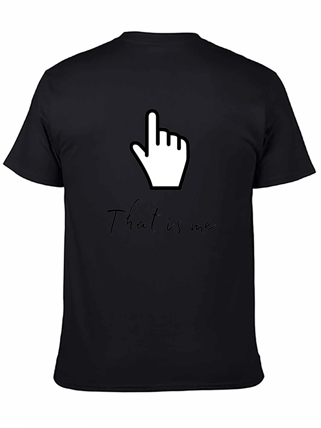 Funny That Is Me Pointing Hand Gesture Graphic Tee