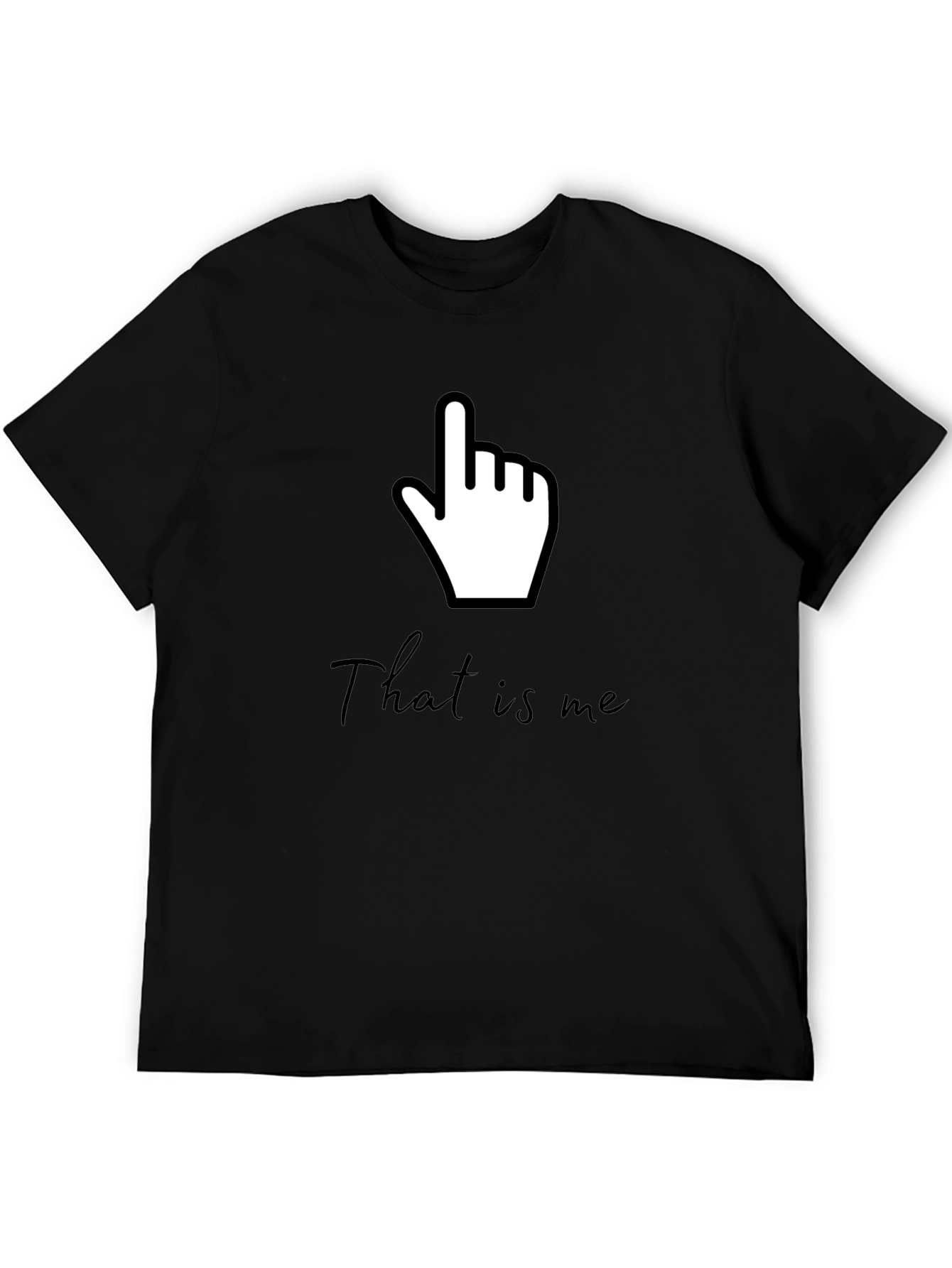 Funny That Is Me Pointing Hand Gesture Graphic Tee
