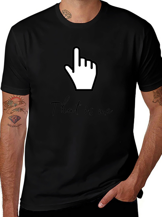 Funny That Is Me Pointing Hand Gesture Graphic Tee