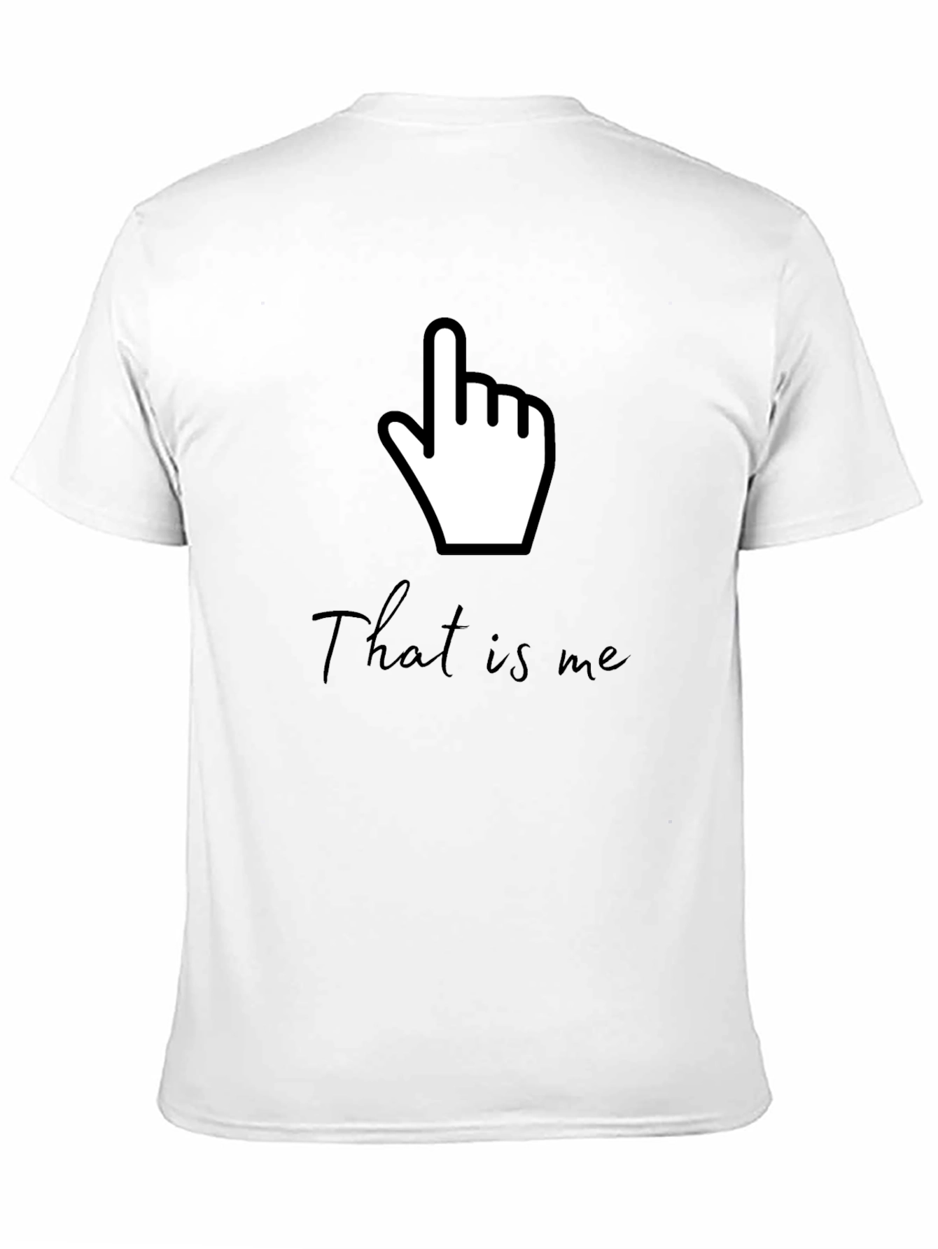 Funny That Is Me Pointing Hand Gesture Graphic Tee