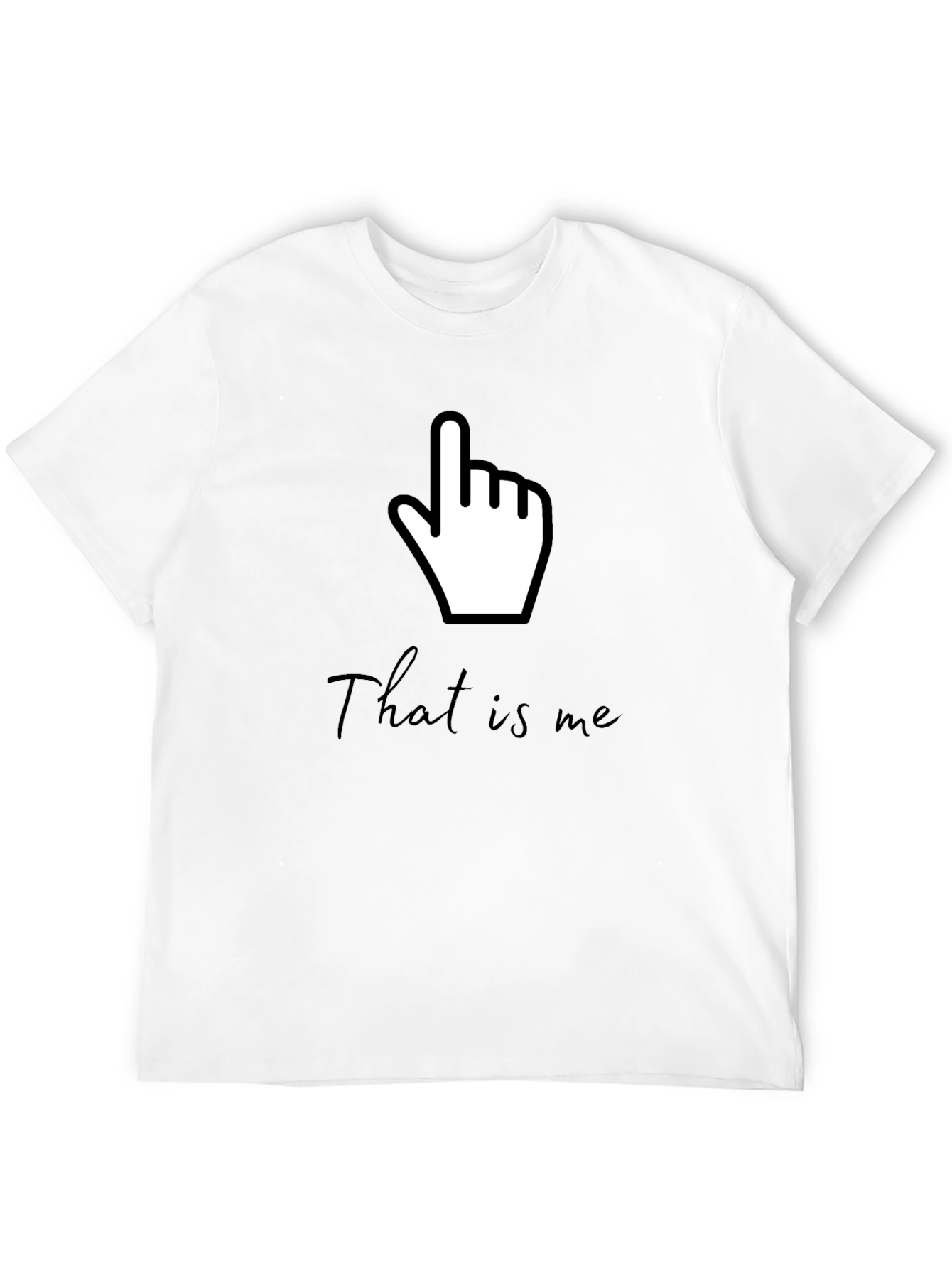 Funny That Is Me Pointing Hand Gesture Graphic Tee
