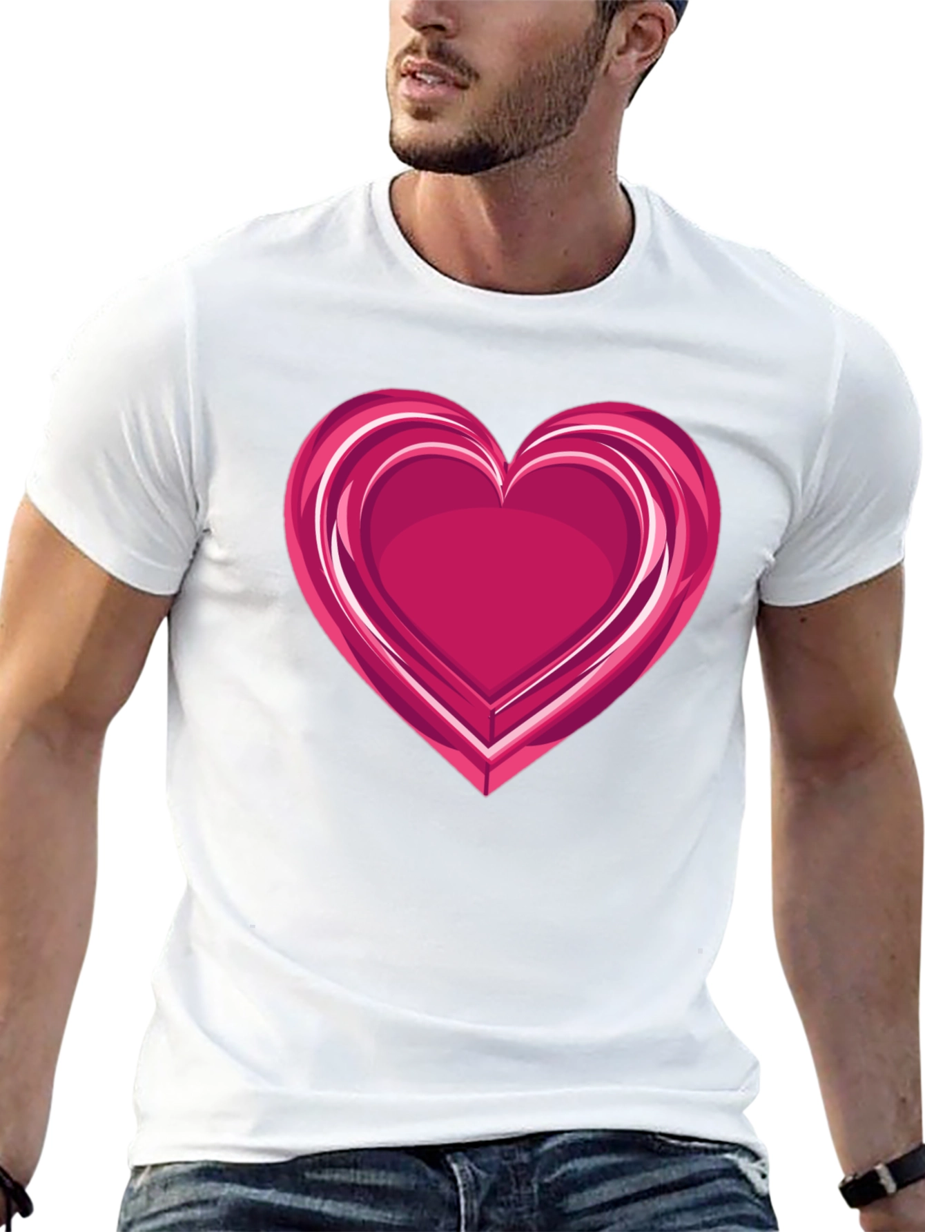 Heart Graphic Black Tee