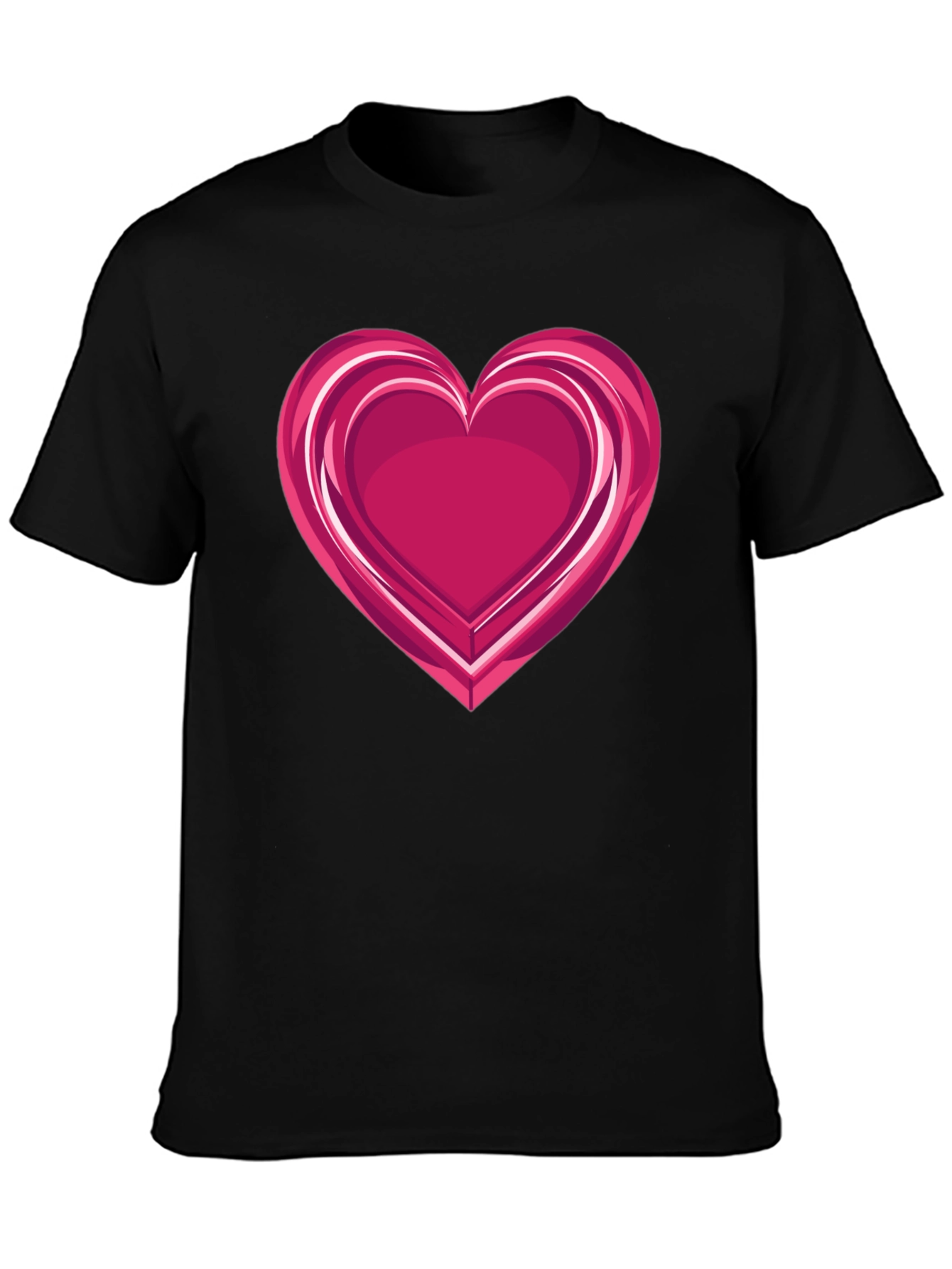 Heart Graphic Black Tee