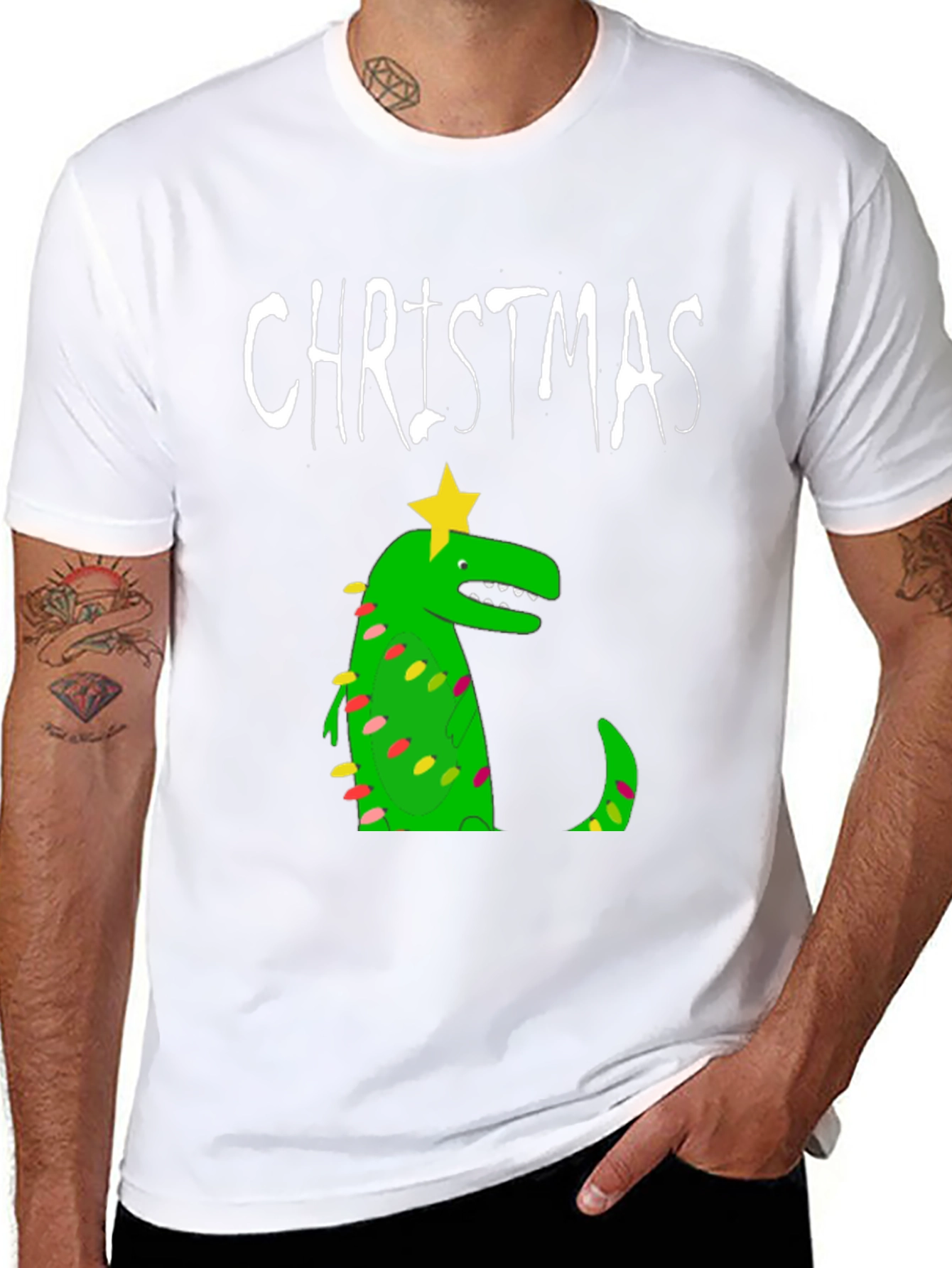 Christmas Dinosaur T-Shirt