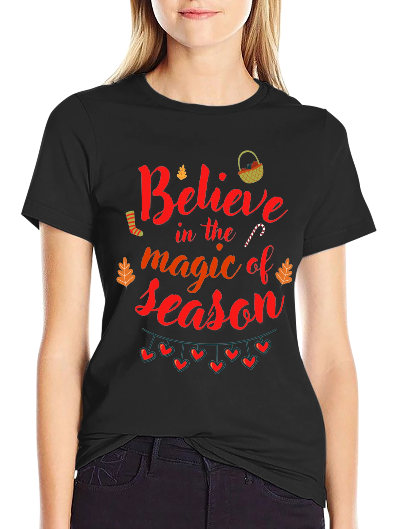 Believe Magic Season T-Shirt - Holiday Festive Tee