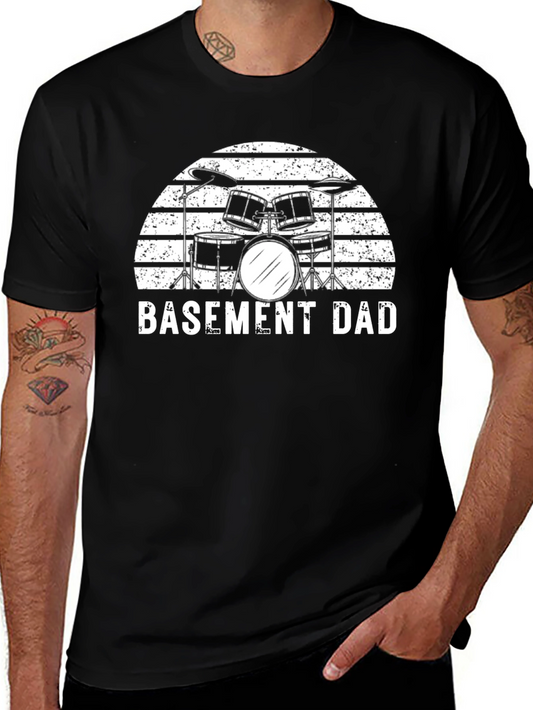 Basement Dad Drum Set T-Shirt