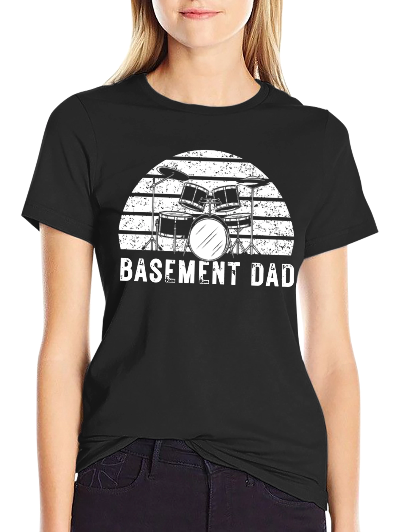 Basement Dad Drum Set T-Shirt