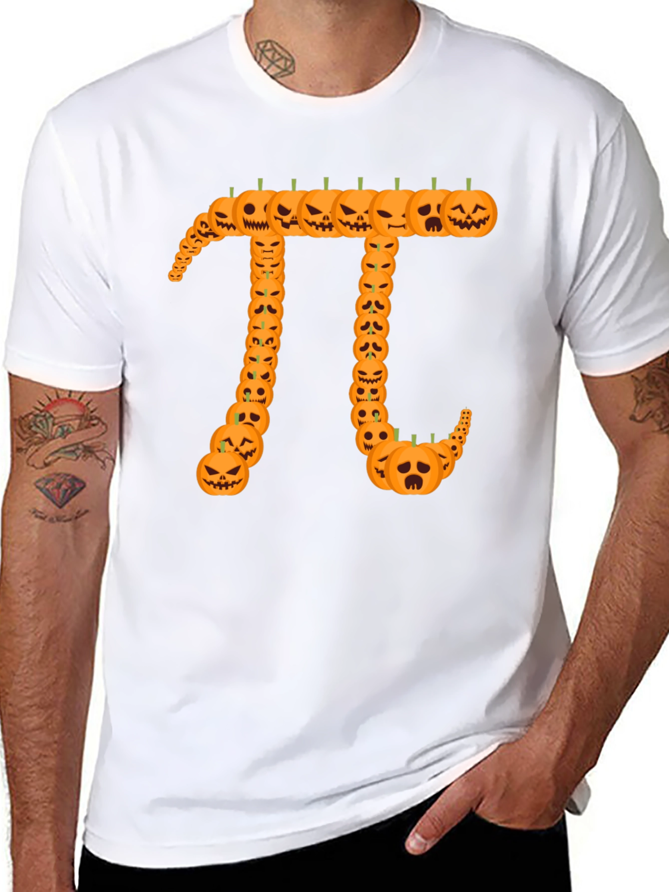 Halloween Pi Pumpkin T-Shirt