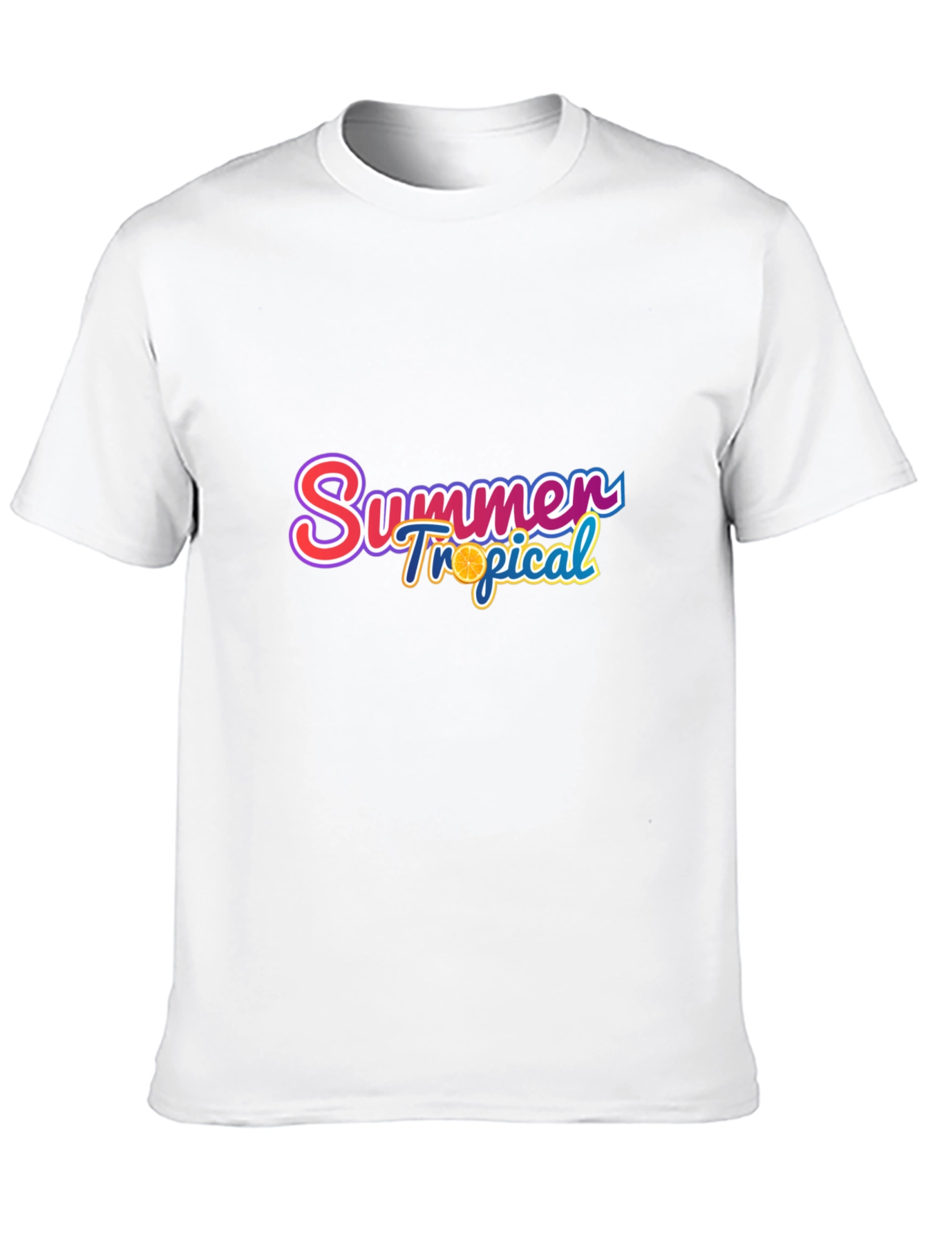 Summer Tropical Graphic Tee - Stylish Black T-Shirt