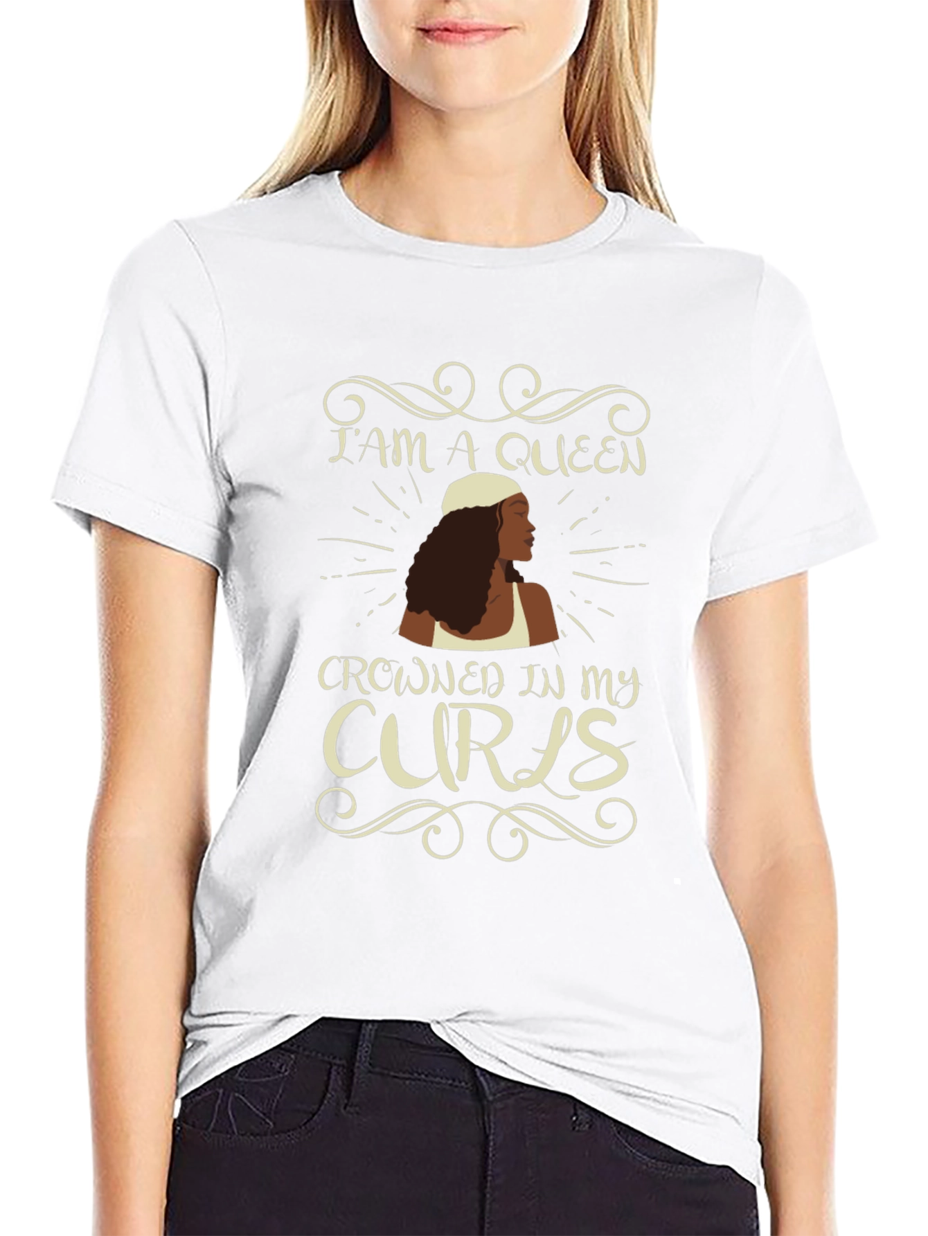 Queen of Curls Graphic Tee