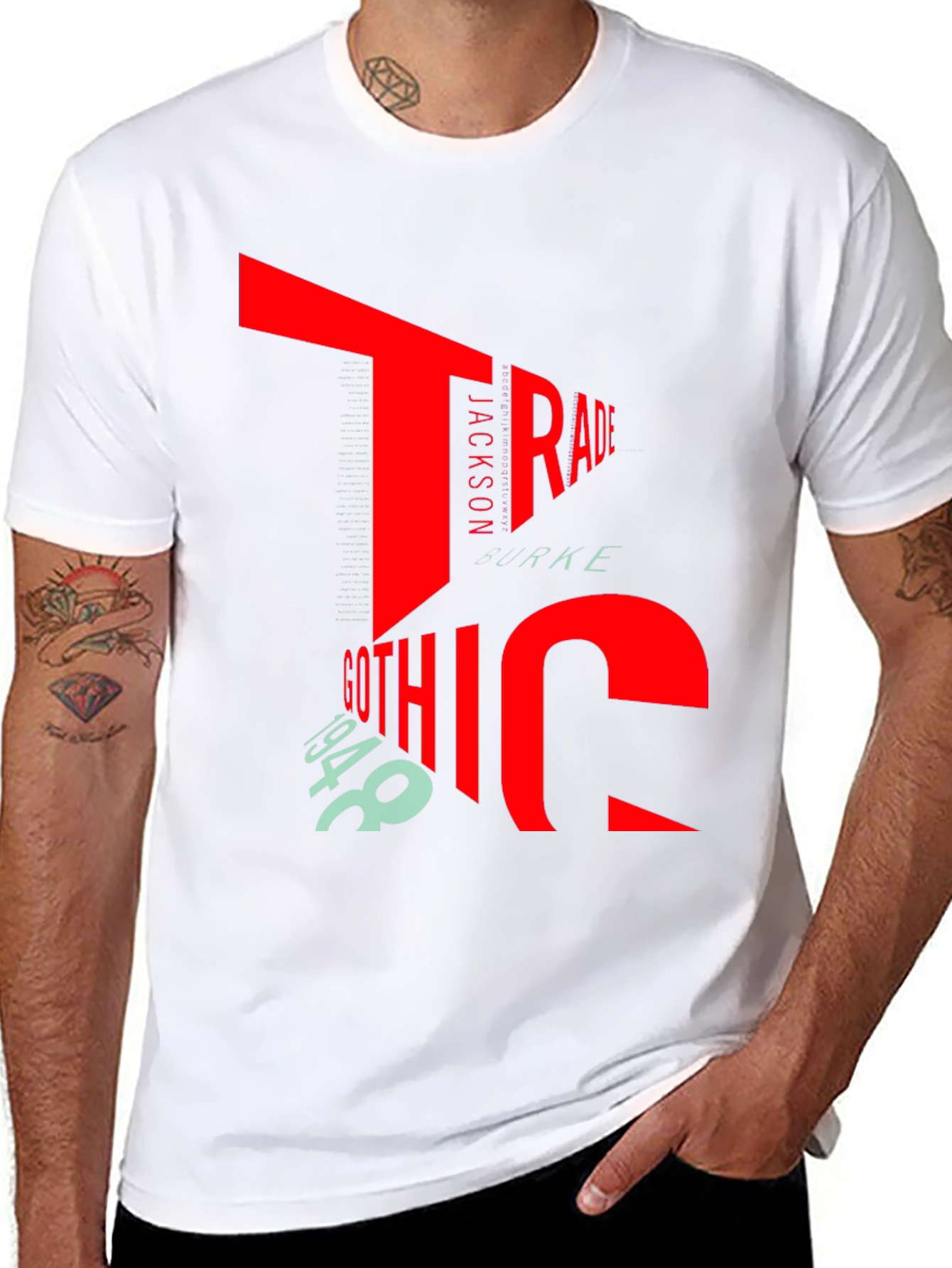 Bold Graphic T-Shirt - Trade Gothic 1948