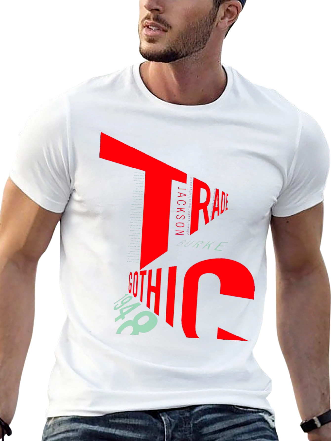 Bold Graphic T-Shirt - Trade Gothic 1948