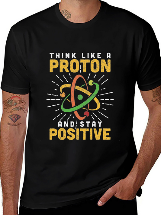 Think Like a Proton Black Graphic Tee