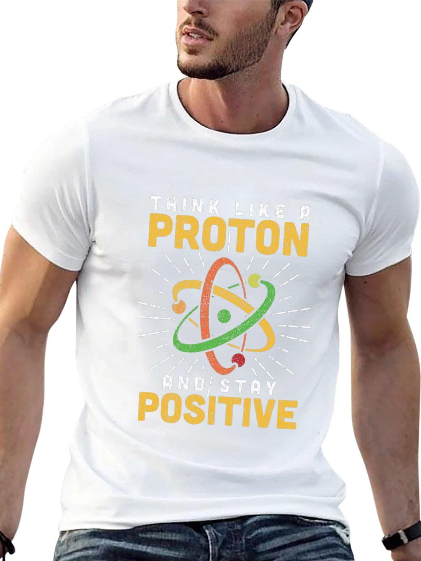 Think Like a Proton Black Graphic Tee