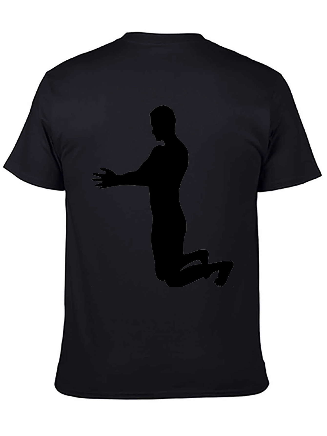 Silhouette Praying Man Black T-Shirt