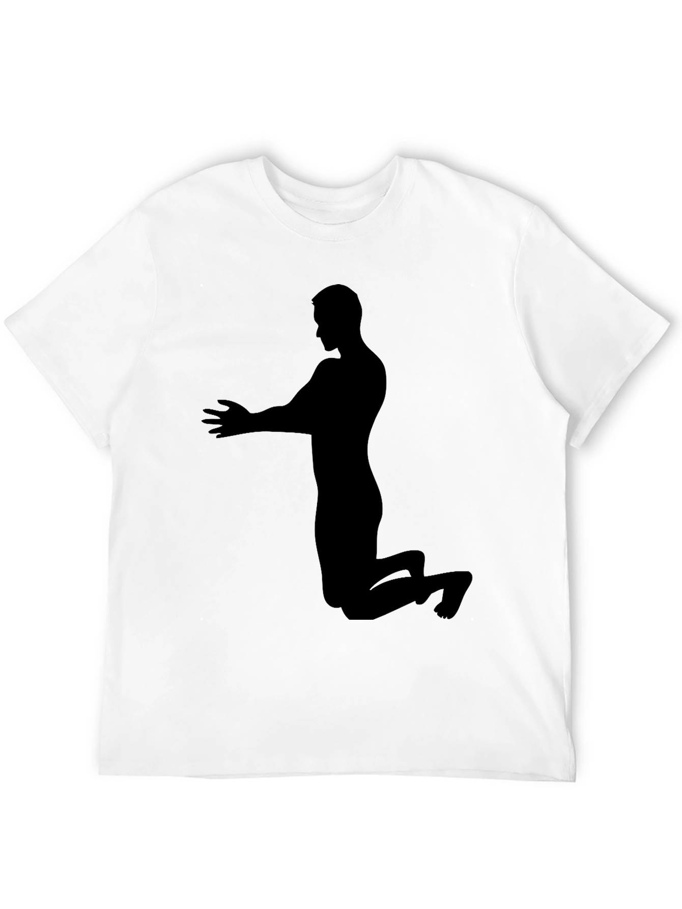 Silhouette Praying Man Black T-Shirt
