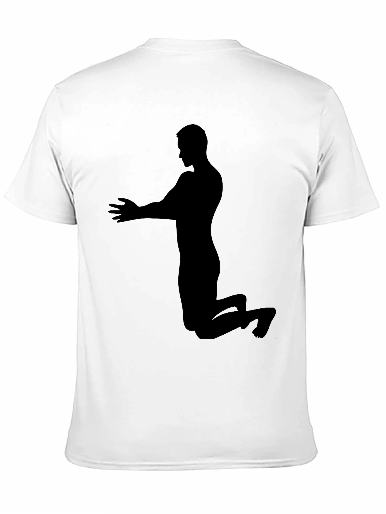 Silhouette Praying Man Black T-Shirt