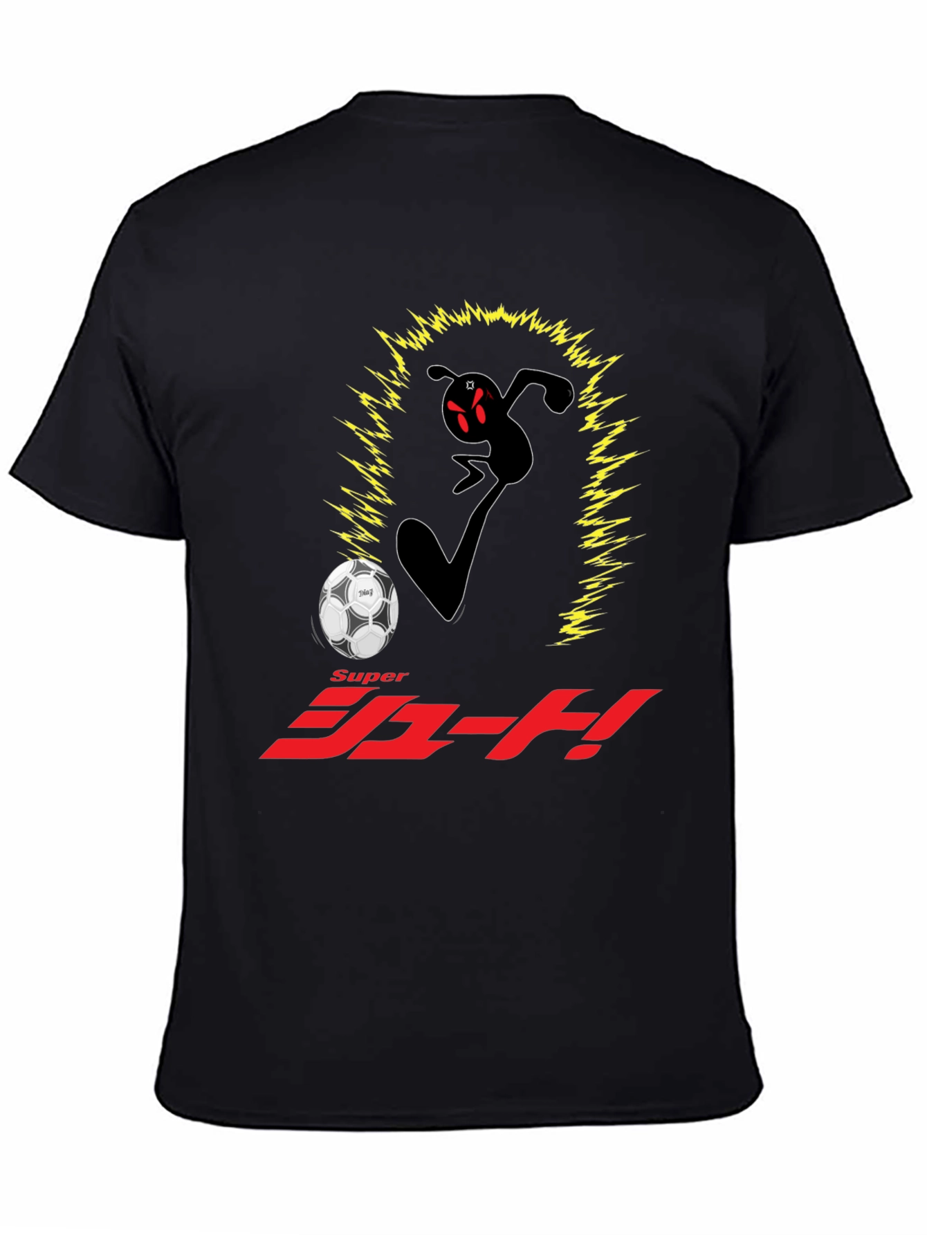 Super Shoot! Anime Black T-Shirt