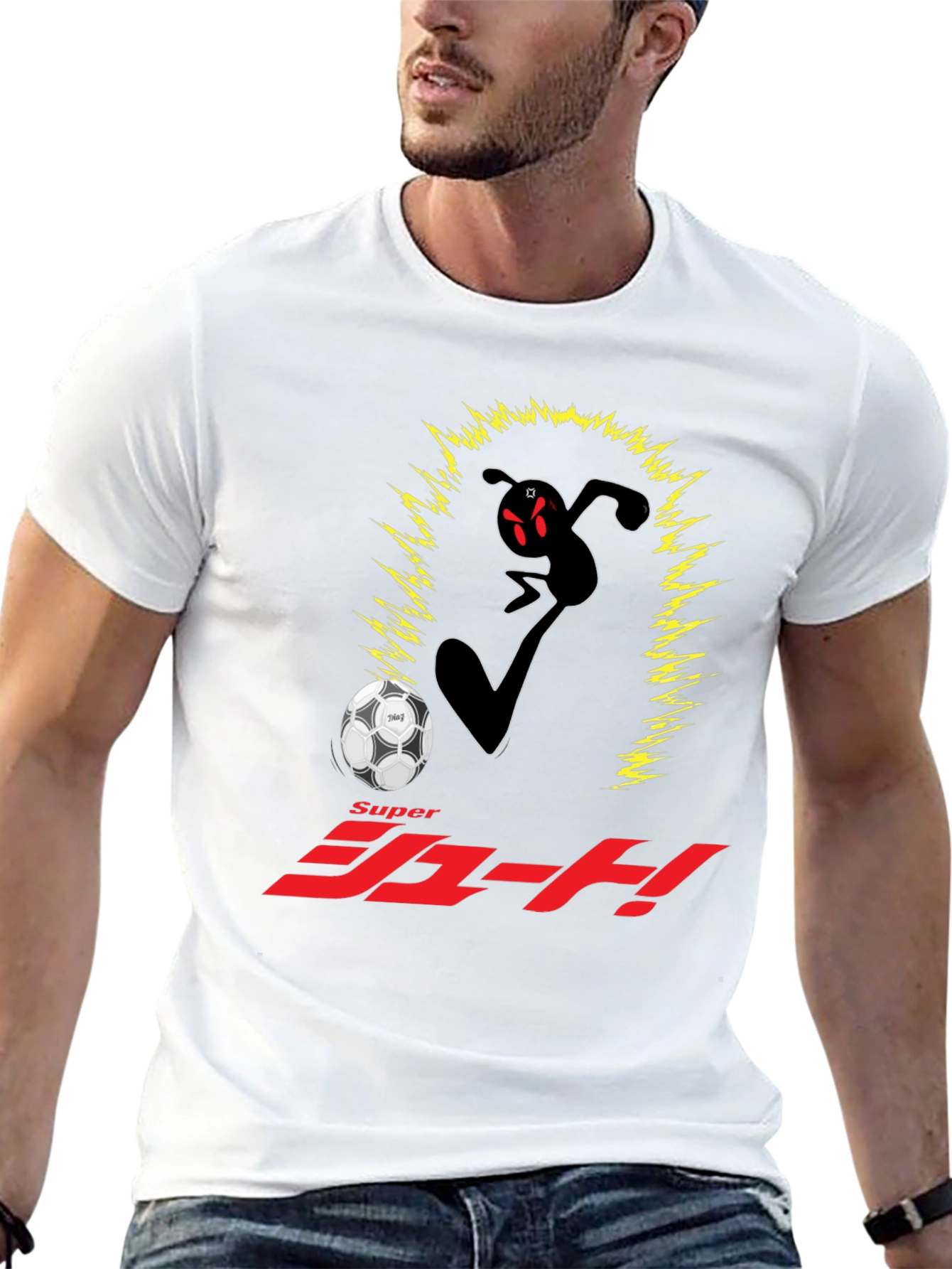 Super Shoot! Anime Black T-Shirt