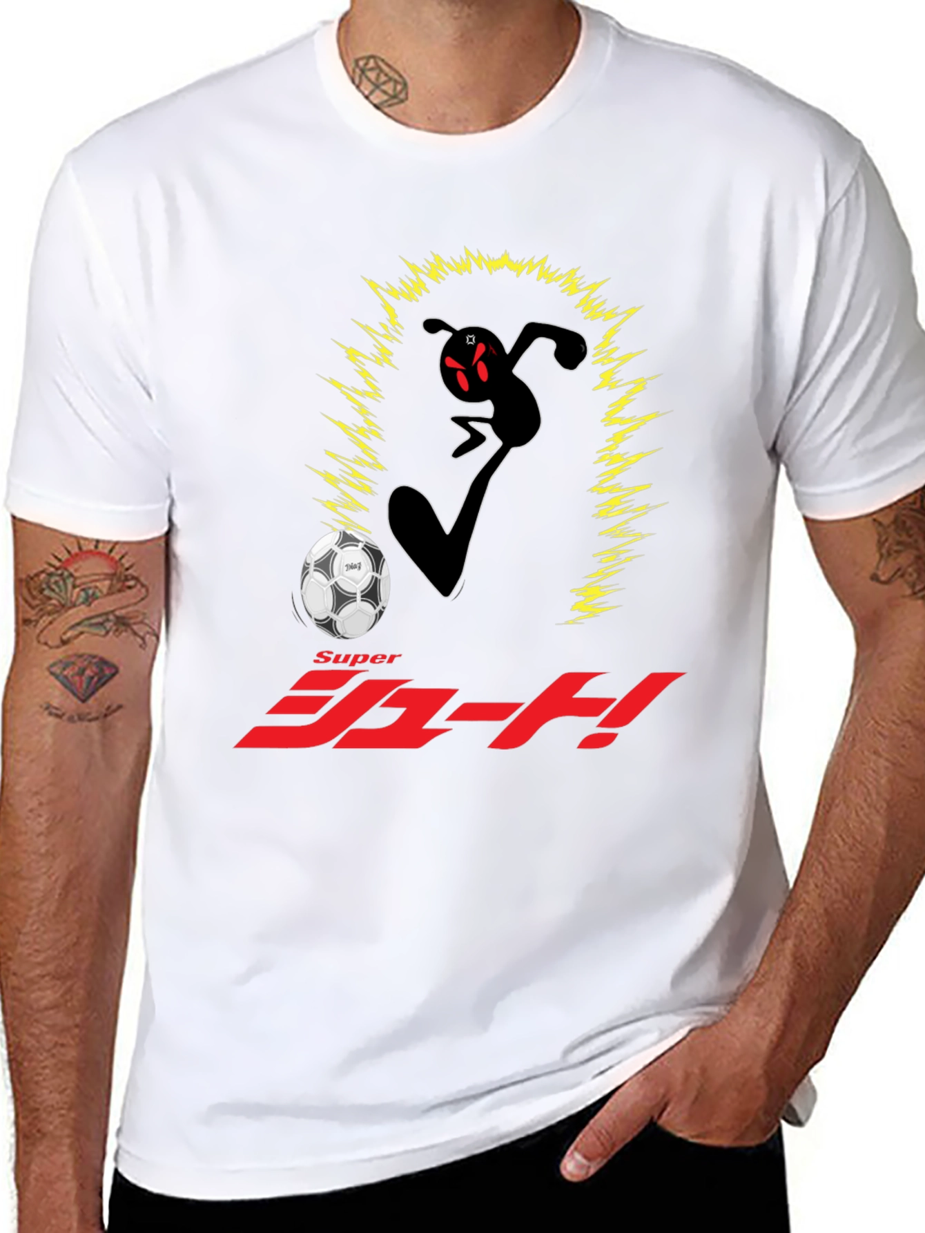 Super Shoot! Anime Black T-Shirt