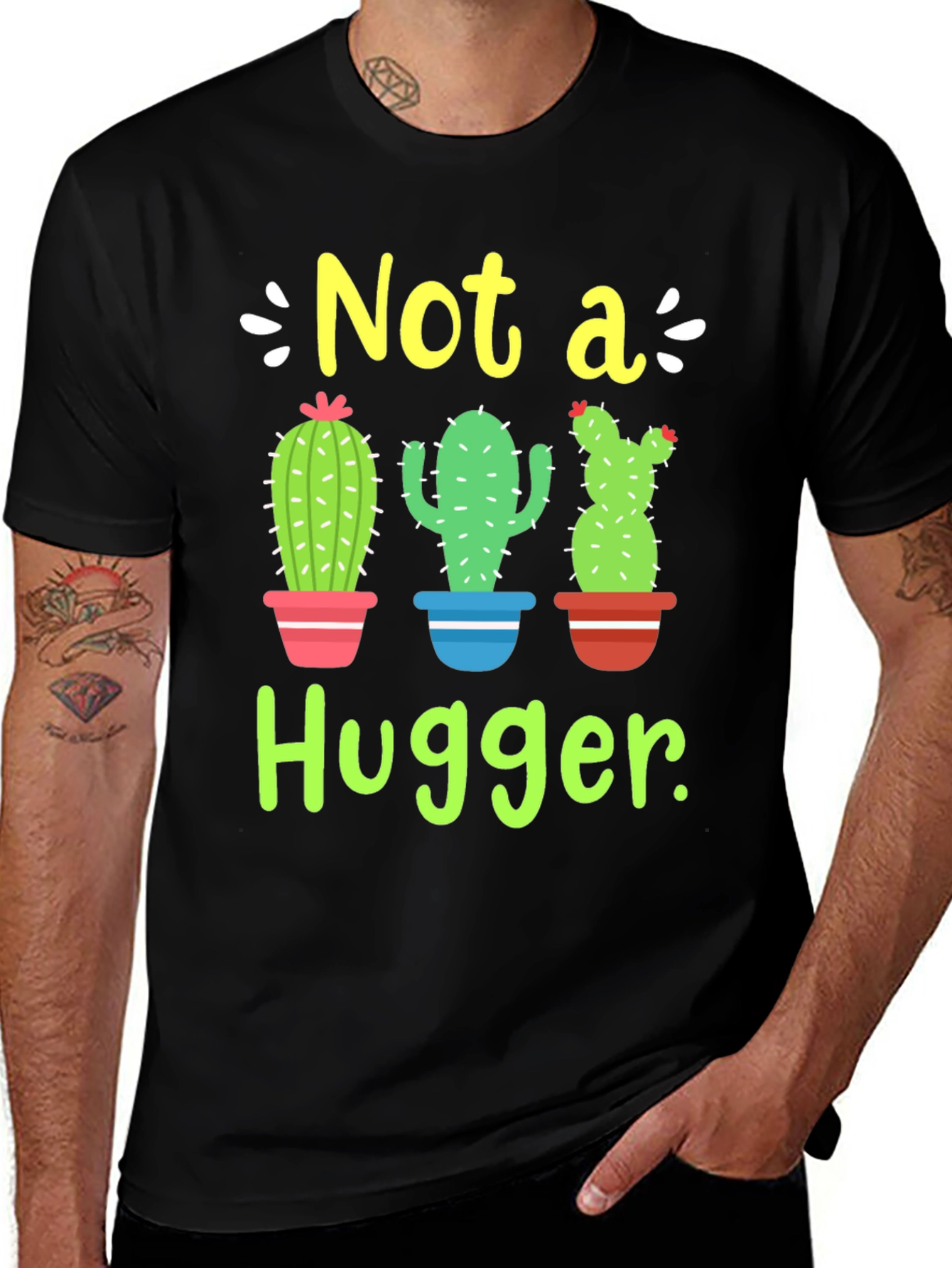 Not a Hugger Cactus T-Shirt