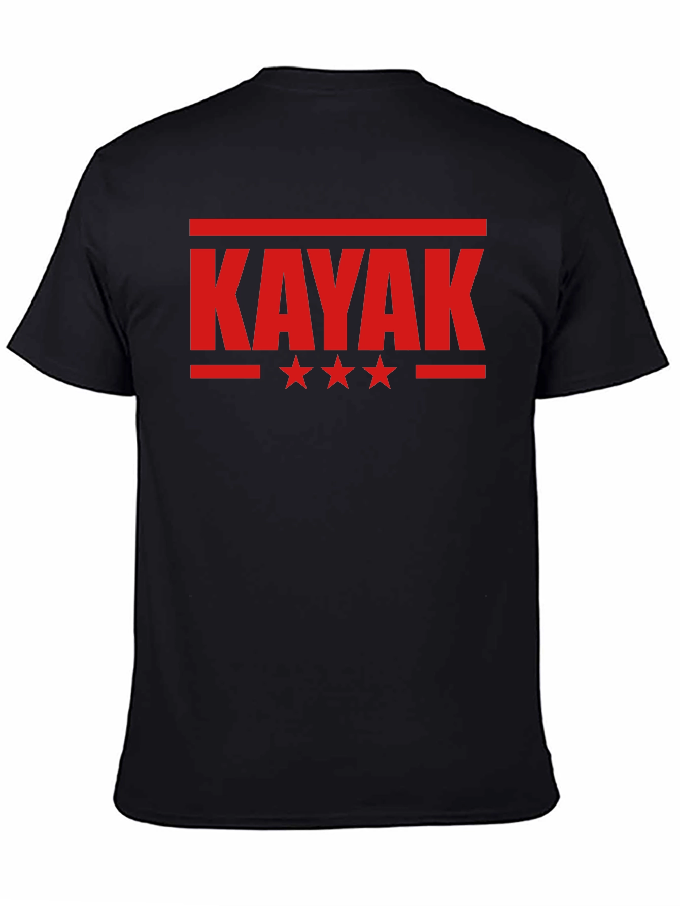Kayak Graphic Tee - Black Cotton Blend