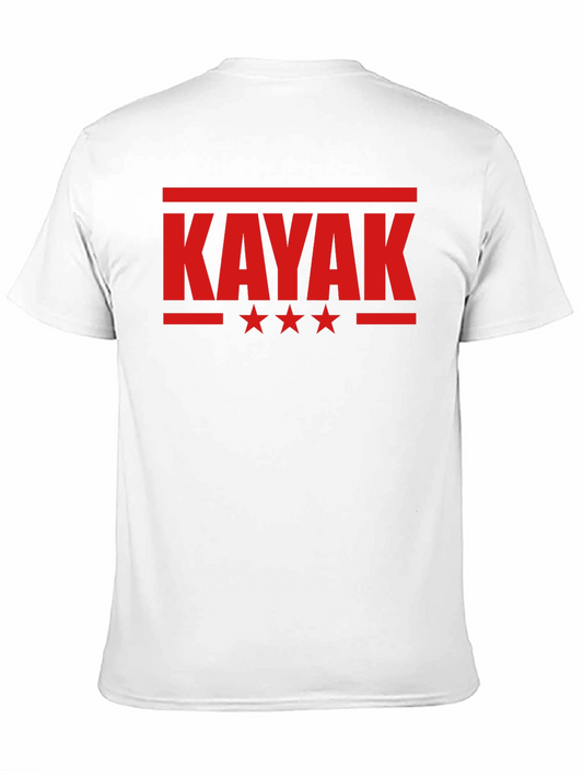 Kayak Graphic Tee - Black Cotton Blend